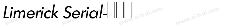Limerick Serial字体转换